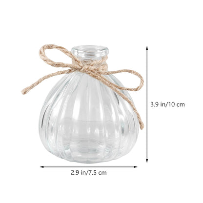 BESPORTBLE 5pcs Glass Flower Vase Set with Jute Rope, Plant Arrangement Container, Decorative Plant Terrarium, Shapes for Home Décor and Floral Display