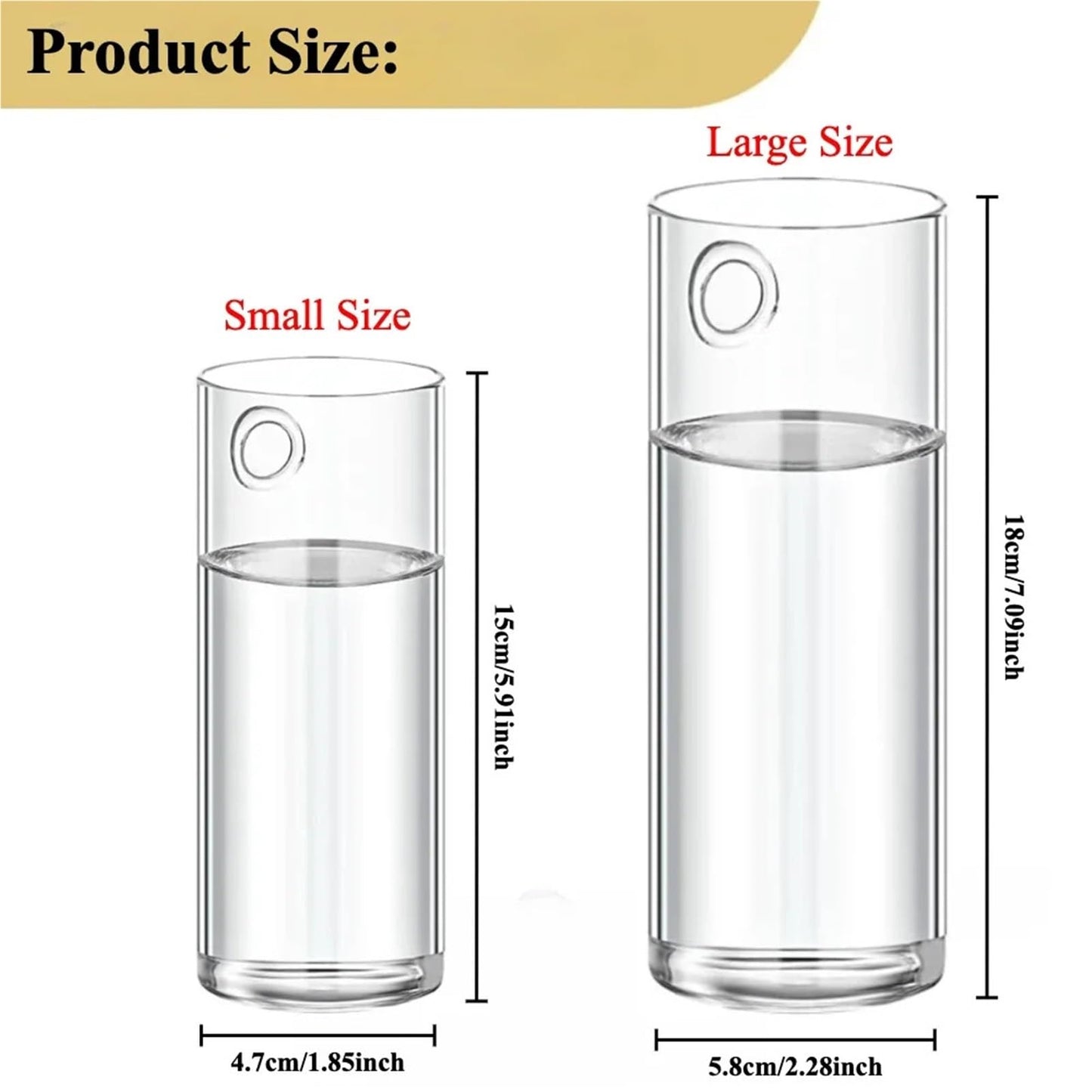 Glass Vase Vase 3Pack Wall Hanging Glass Planters Plant Terrarium Plants Holders Air Plants Wall Vase with Plastic Invisible Traceless Hangers(3Pcs Large)