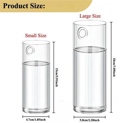 Glass Vase Vase 3Pack Wall Hanging Glass Planters Plant Terrarium Plants Holders Air with Plastic Invisible Traceless Hangers(3Pcs Large)