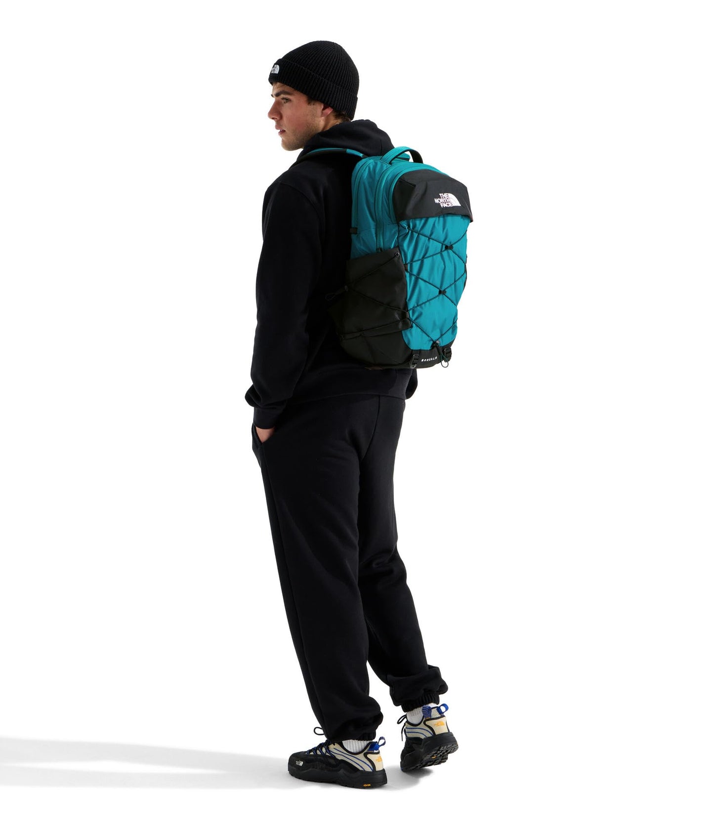 The North Face Borealis Commuter Laptop Backpack - Water Repellent, Laptop Sleeve, Large Main Compartment, Restorative Teal/TNF Black/Pacific Teal, One Size