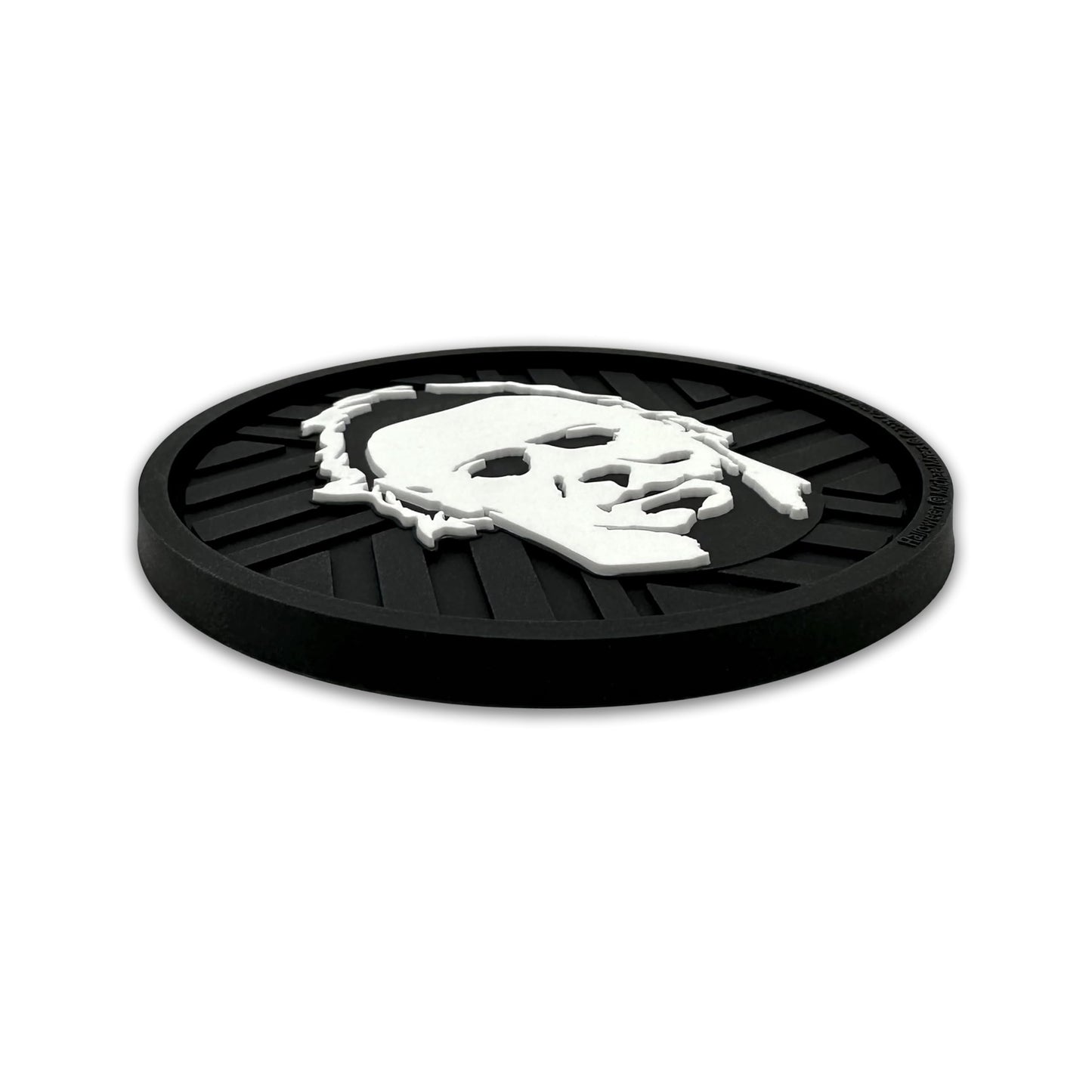 NJECT Officially Licensed Michael Myers Halloween Automotive 3D Textured Silicone Coasters (2.6" Diameter) | Universal Fit for All Cars, Trucks, SUVs & More | Non-Slip Durable | Set of 2