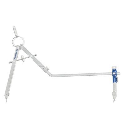 Staedtler Mars Comfort, Professional Drafting, Drawing Compass with Extension Arm, Draws Circles up to 19.5 Inch Diameter, Spring Bow Compass with Center Adjuster Wheel, 551 02