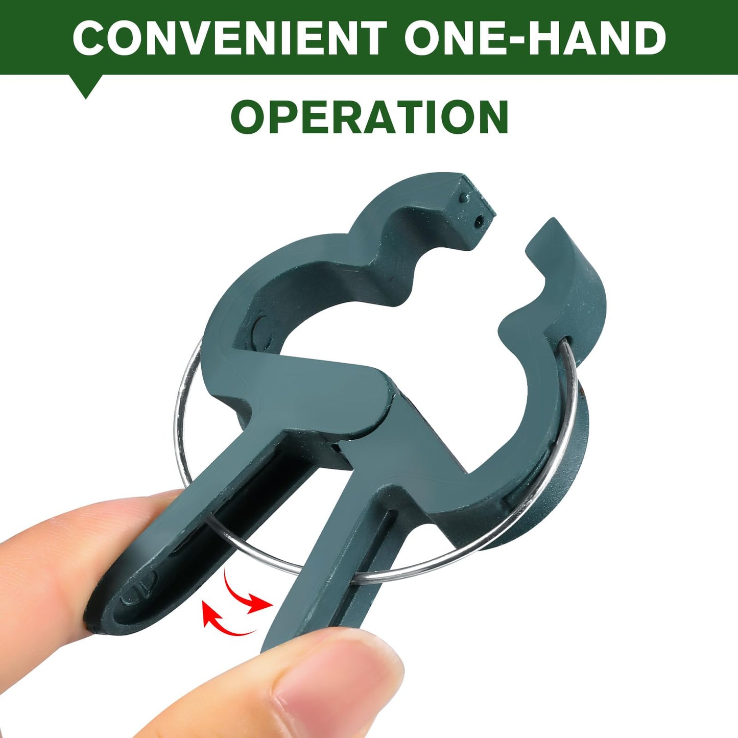 Iniscape A Plant Clamp Used for Climbing Plants,Horticultural Clip Used to Support Climbing of Flower Stems, Vines, Vegetables, and Tomatoes,Vine Clip for Garden Vine Training (Green, 120small)