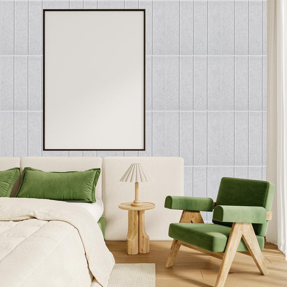 UNICRAFTALE 12 Pcs Felt Bulletin Board 12x12 Inch Self-Adhesive Felt Tiles Pin Board Squares for Home Office Classroom Display