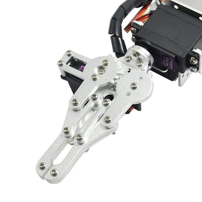 diymore Robotic Arm Kit ROT3U 6DOF Aluminium Mechanical Robotic Clamp Claw Kits for Boys & Girls to Learn Programming/Science/Techology, with MG996R Metal Gear Servo Motor,Ideal