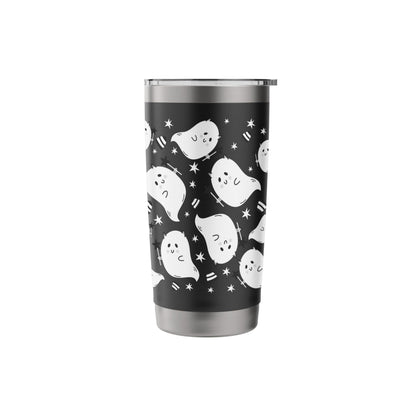 Halloween Ghost, Funny Cute Ghost Print Stainless Steel Insulated Tumbler