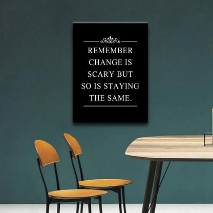 Inspirational Office Decor Wall Art Remember Quote Canvas Painting Prints for Home Wall Decor Framed Motivational Painting Poster Artwork Living Room Gym Bedroom Framed[18''W x 24''H]