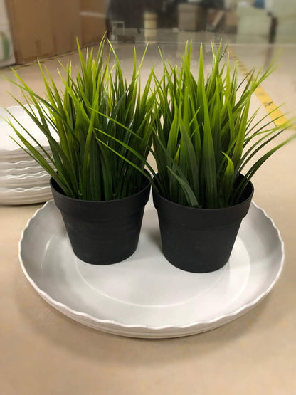 DODXIAOBEUL 12 Inch Light Grey Plant Saucers 5 Pack,Saucers for Potted Plants,Flower Pot Drip Trays for Indoor & Outdoor Ceramic or Plastic Flower Pot Drip Trays for Large to Small Pots