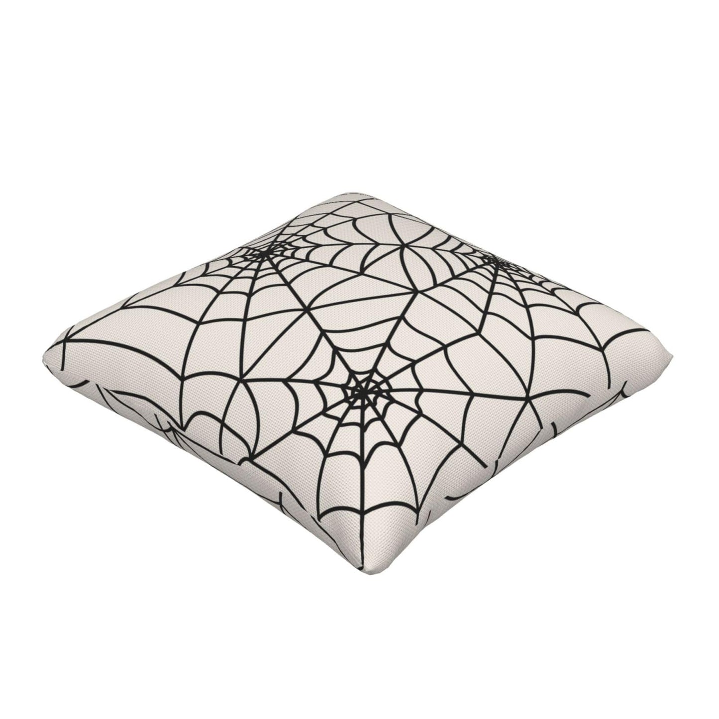 Wsunsal Halloween Pillow Covers 20x20 Inch Set of 2, White Spider Web Decor Throw Pillows Holiday Halloween Outdoor Decorative Pillows Square Linen Cushion Covers for Home Bed Couch Sofa