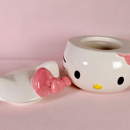 Hello Kitty Figural Head Cookie Jar, 8"L x 7"W x 6.75"H created by Blue Sky Clayworks