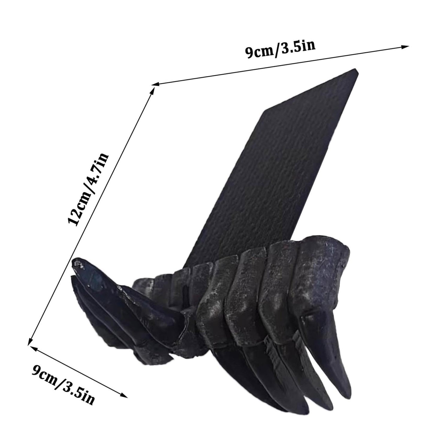 visdron Scary Ghost Hands Bookshelf Room Decor, Halloween Indoor Decorations for Bookshelf, Gothic Demon Claws Bookmarks Decorations Halloween Room Decor, Black