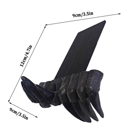 visdron Scary Ghost Hands Bookshelf Room Decor, Halloween Indoor Decorations for Bookshelf, Gothic Demon Claws Bookmarks Decorations Halloween Room Decor, Black