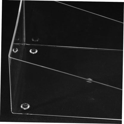 Hamster Sand Bath Box Semi-Closed Acrylic Tub for Dwarf Hamsters Chinchillas and Gerbils Dust Bath Container Cleaning Scoop Easy to Clean