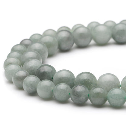 Youngbling Natural Gemstone Beads for Jewelry Making,6mm Dark Burmese Jade Polished Round Smooth Stone,Genuine Real Stone Red Beads for Bracelet Necklace 15 Inch(Dark Burmese Jade,6mm)