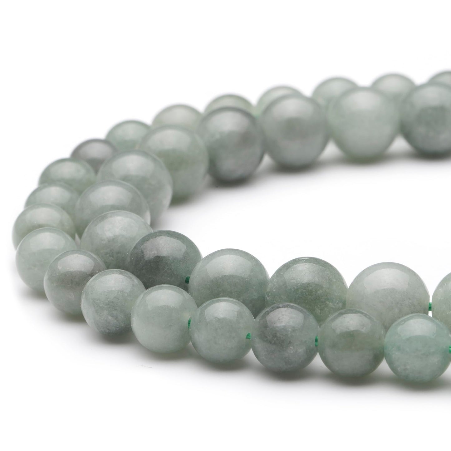 Youngbling Natural Gemstone Beads for Jewelry Making,10mm Dark Burmese Jade Polished Round Smooth Stone,Genuine Real Stone Red Beads for Bracelet Necklace 15 Inch(Dark Burmese Jade,10mm)