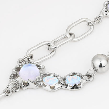 Buyongwant Irregular Necklace Y2k Pendant Metal Women's Design Collar Chain Star Fashion Jewelry for 16.54 Inch