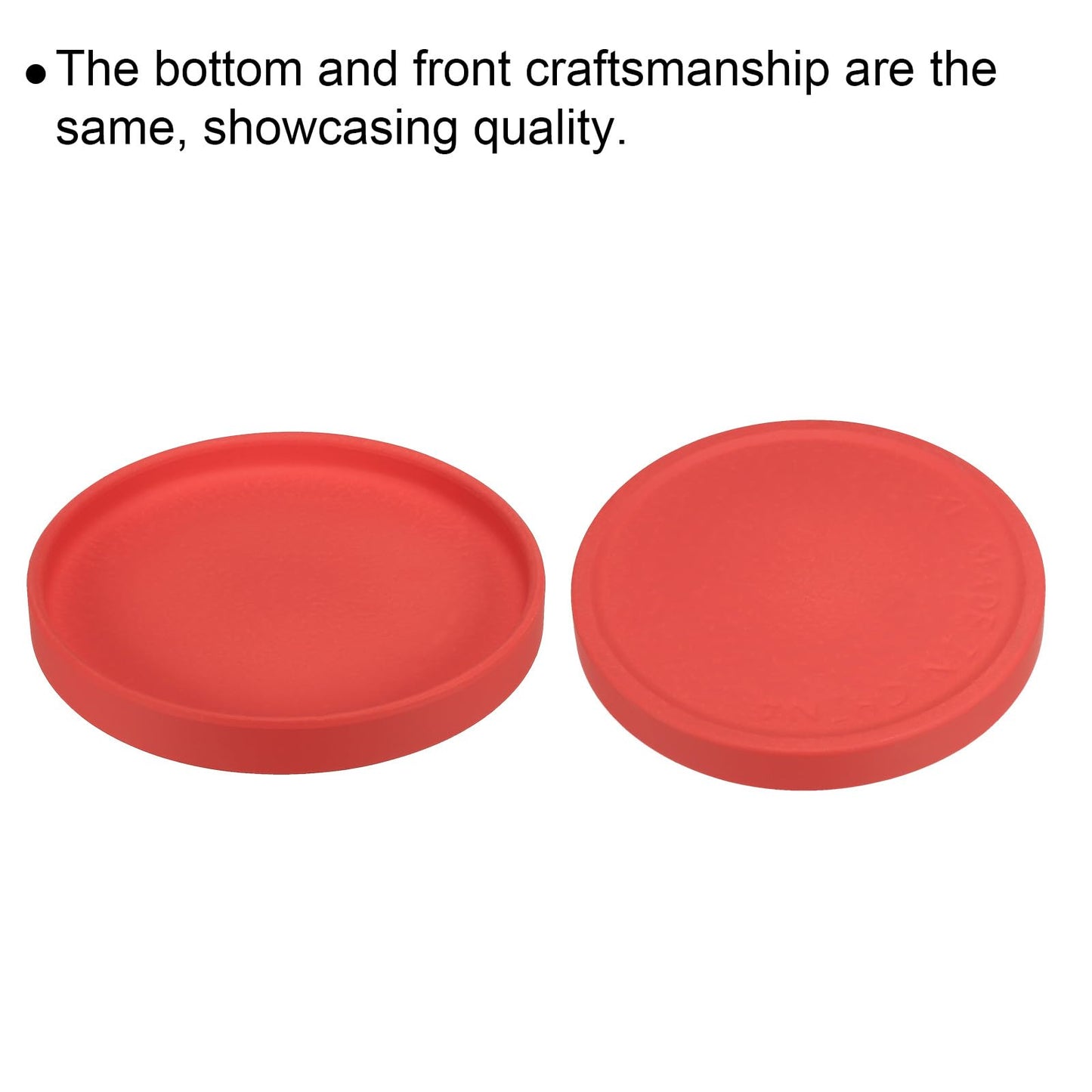 PATIKIL 6 Inch Round Ceramic Plant Saucer, 2 Pack Plant Saucer Tray Flower Planter Drip Tray for Indoors Outdoors Patio Balcony, Red