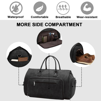 Travel Garment Bag for Men Women, Large, Black