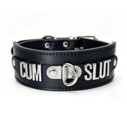 ZJFHTD Black Choker Necklace for Women Men Y2K Emo Grunge Gothic Halloween Cosplay Rave Party Accessories Faux Leather Collar Unisex Jewelry (CU SL B)