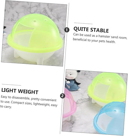 SUPVOX 3pcs Hamster Bathroom Chinchilla Dust Bath Guinea Pig Hideout Pet Cleaning Bath Tub