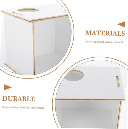 Wooden Hamster Sand Bath Box Multi-Function Pet Bathtub for Chinchillas Animals Easy to Design for Bathing Toilet Use Fresh Tidy Space