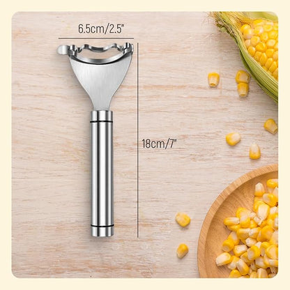 2026 Upgraded Corn Peeler, Stainless Steel Corn Cob Stripper Tool Corn Thresher from the Cob, Fast Corn Cob Separator (3 PCS)