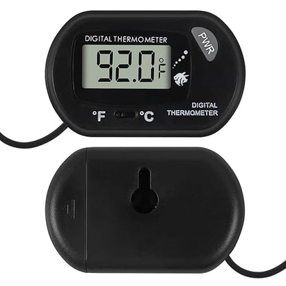 15Pcs Aquarium Thermometer Fish Tank Thermometer Reptile Fahrenheit Terrarium Water Temperature Indicator Test Digital with LCD Display Fahrenheit/Celsius