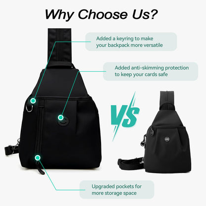 Oxford Waterproof Travel Purses for Women. 3 in 1 Anti Theft Travel Tote Bag,Trail Pocket Multi Pocket Crossbody Bag.