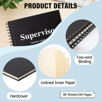 QYUVK Supervisor Definition Hardcover 160 Pages Blank Spiral Notebooks, Supervisor Notebook, Thank You Gift for Teacher Mentor, Supervisor Appreciation Gifts, Going Away Gifts for Supervisor Mentor