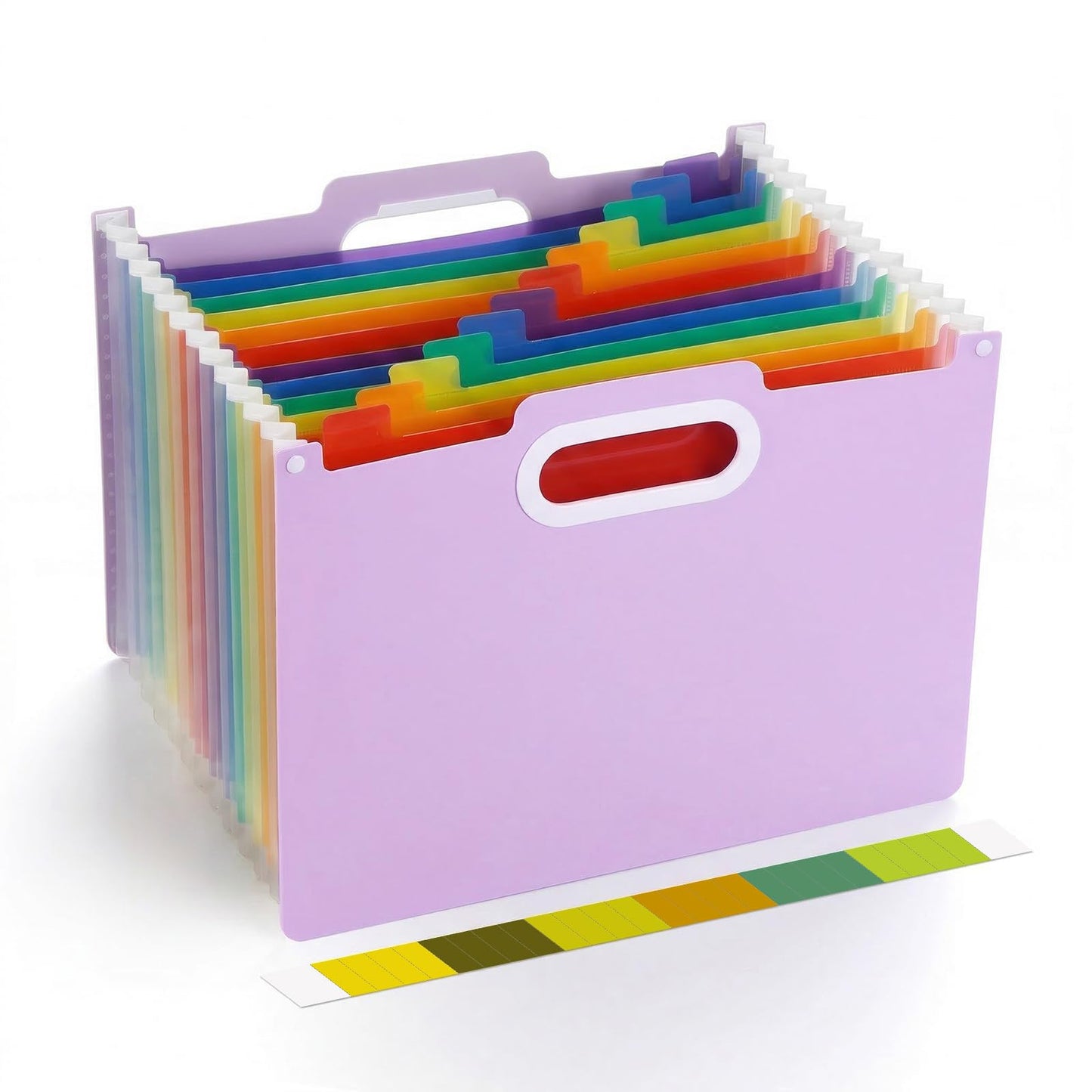 Comix Expanding File Folder, 13 Pockets Accordion File Organizer, Letter/A4 Size Document Organizer for Home Office School, Purple