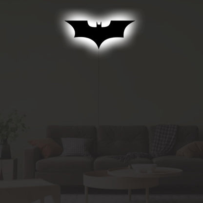 Bat Lamp Neon Sign LED Bat Signal Night Light 16 Colors Adjustable Man Cave Party Home Bedroom Christmas Halloween Decoration Lights Birthday Gifts