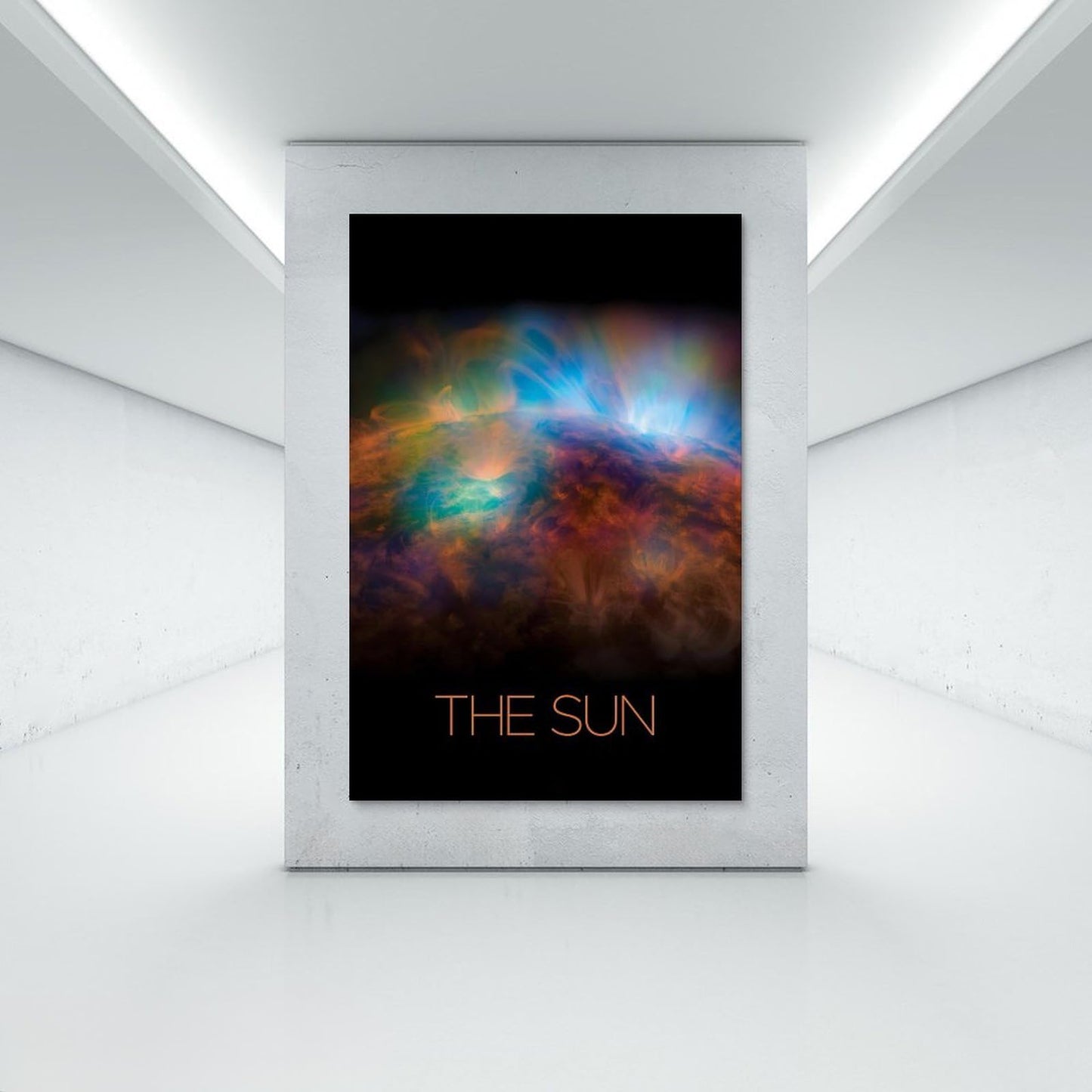 Solar System Canvas Wall Art 16x24 Inch Unframed – Astronomy Poster Print of Our Star, Science Decor for Classroom, Home Office,Gift for Students, Teachers & Space Lovers