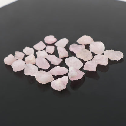 GEMKORA Wholesale 100 carats Raw Pink Morganite Rough Gemstone, Natural Crystals, Healing Stones, Bulk Lot, Jewelry Making Supply, 15 to 20mm [10 to 12pcs]