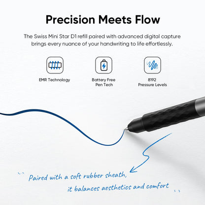 XPPen Note Plus Digital Notebook with Pen Syncs to Phone, Bluetooth Writing Tablet for Students, Wireless Smart Notebook for Sketching, Note-Taking, Digital Art & Meeting, Drawing Tablet