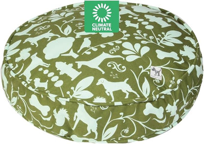 Molly Mutt Amarillo by Morning Dog Bed Duvet Cover, GOTS-Certified 100% Organic Cotton Canvas Cover for Dog, Puppy, or Cat Bed, Durable, Washable, and Free of Harmful Chemicals, Round, 36"x5"