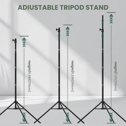 10x7 ft Backdrop Stand, Maxztill Adjustable Photo Studio Background Stand Support Kit, Banner Stand for Parties Wedding Photography Decoration with Carrying Bag