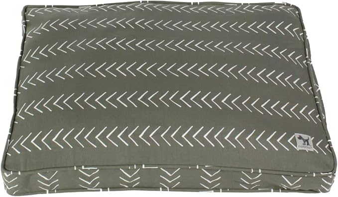 Molly Mutt Dog Crate Pad Cover, 100% Cotton Canvas Mat for Dog or Puppy Crate Bed, Durable, Washable, and Free of Harmful Chemicals, Pre-Shrunk, 36"x24"x2.5", Forever Young