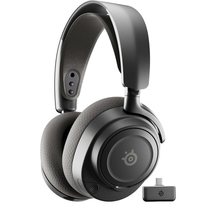 SteelSeries Arctis Nova 7P Wireless Gen 2 Gaming Headset - Real-Time App Control, 50+ HR Play, Neodymium Magnetic Drivers, Mix 2.4GHz/Bluetooth, PS5, PS4, PC, Switch 1/2, Mobile - Black