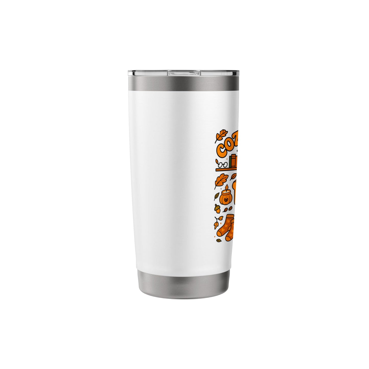 Halloween Cat Fall Cozy Season Stainless Steel Insulated Tumbler