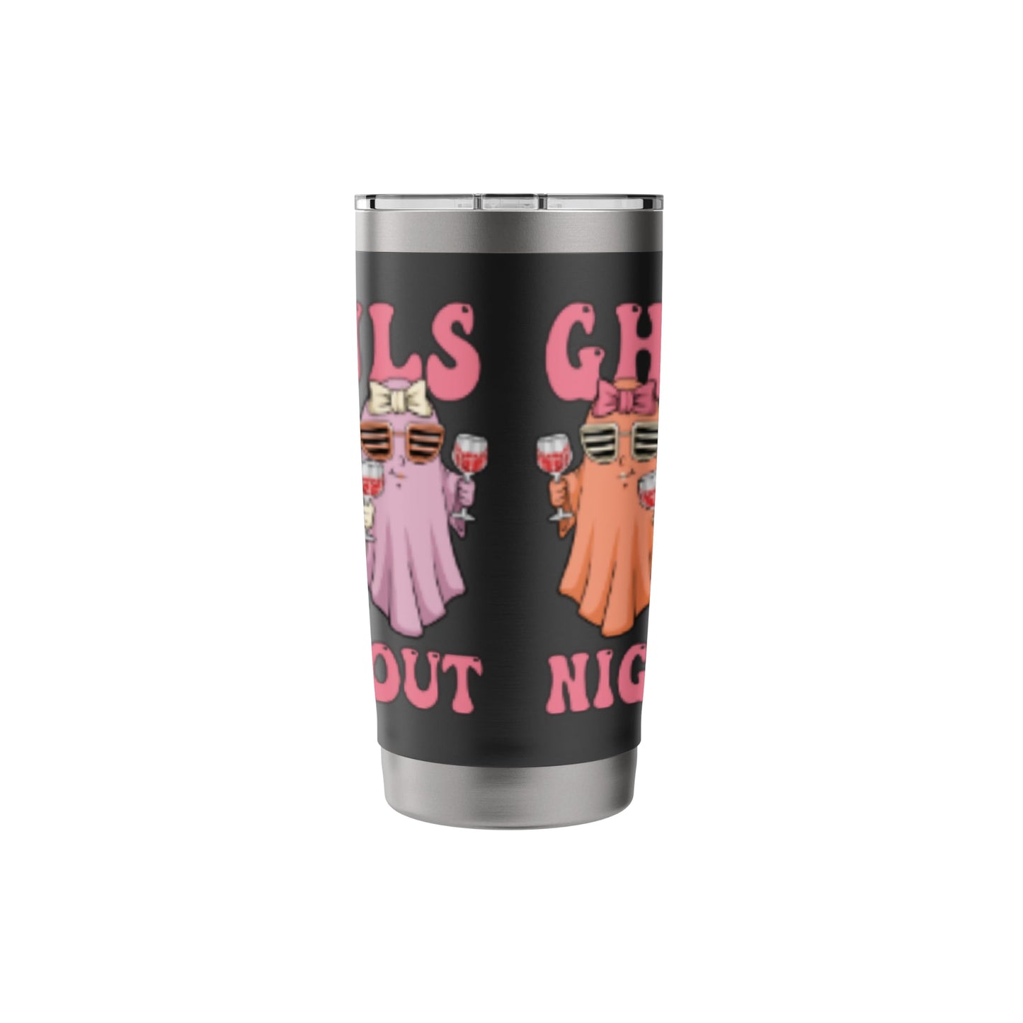 Ghouls Night Out Spooky Women Halloween Party Wine Ghosts Stainless Steel Insulated Tumbler