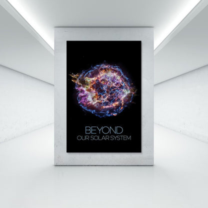 XIAOLOUTINYU Supernova Remnant Canvas Wall Art 16x24 Inch Unframed – Deep Space Nebula Astronomy Poster, Universe Science Decor for Classroom, Bedroom, Home Office, Space Gift