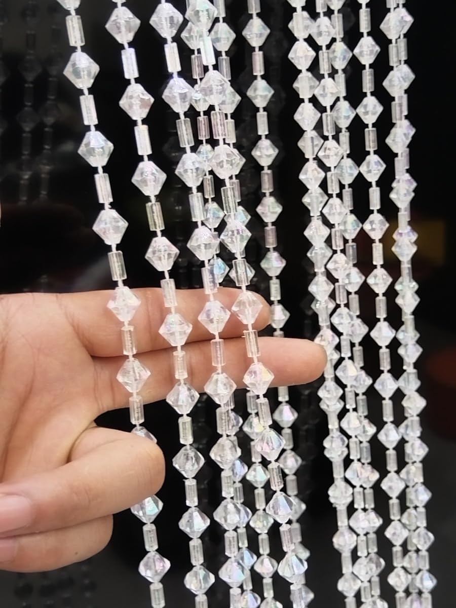 ave split Beaded Curtain Doorways Acrylic Hanging Door Beads String Curtains Tassel Room Divider Screen Decor for Doorway Window Living Room Wedding 046j (100x185cm/39x72.8inch)