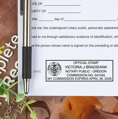 Illinois Rectangular Notary Stamp | Official State Notary Stamp | Official Seals | Meets State Specifications (Illinois, Rectangular Stamp)
