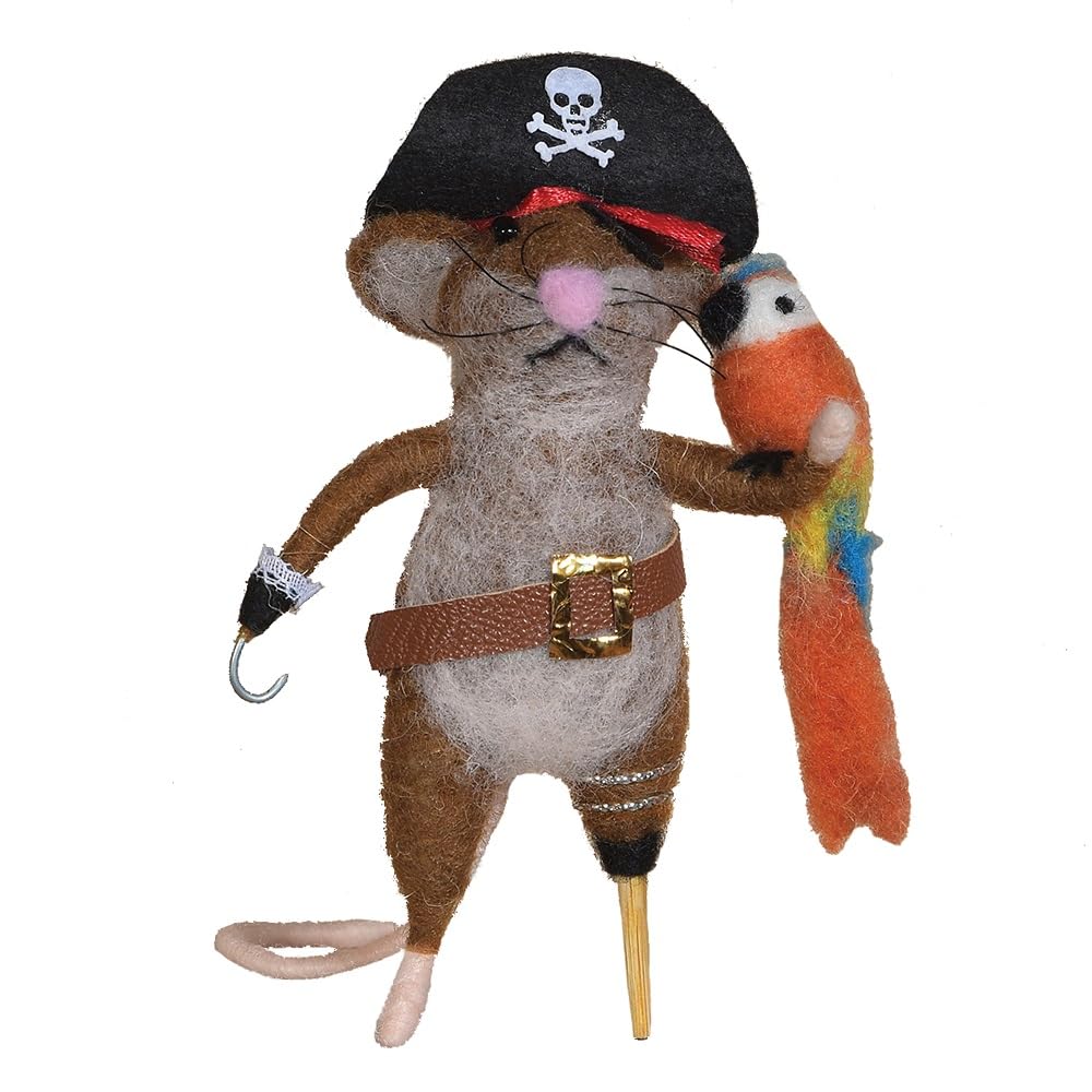 HomArt Felt Pirate Mouse Ornament