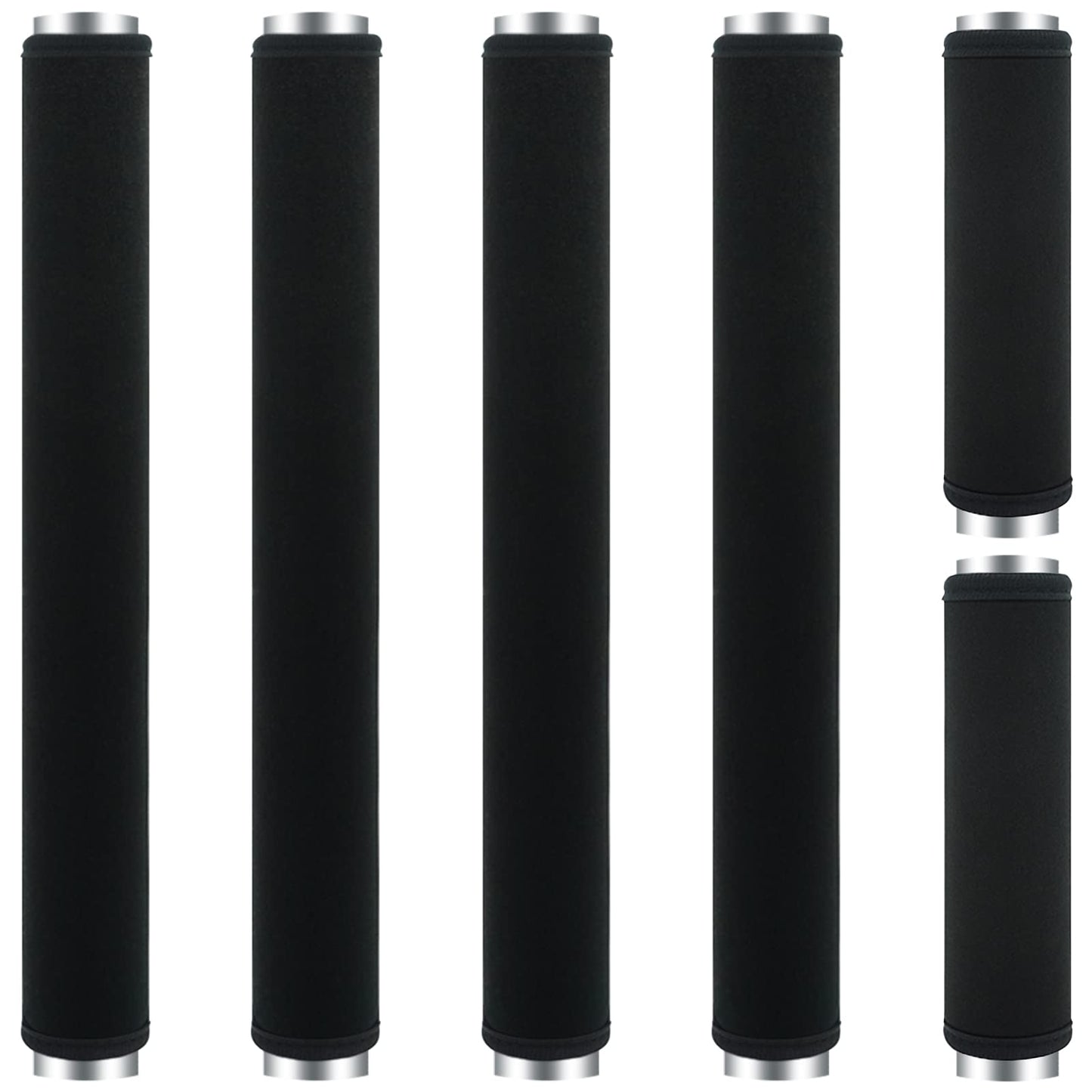 ZAWAGIIK 6Pcs Refrigerator Door Handle Cover Washable Kitchen Appliance Decor Handles Fridge Oven Microwave Dishwasher Antiskid Protector, Keep Off Fingerprints Food Stains (Black)