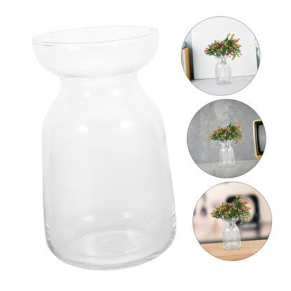 Alipis Clear Glass Hydroponic Vase for Flowers and Plants Transparent Decorative Terrarium Planter for Home Wedding Office Floral Arrangements Elegant Desktop Display
