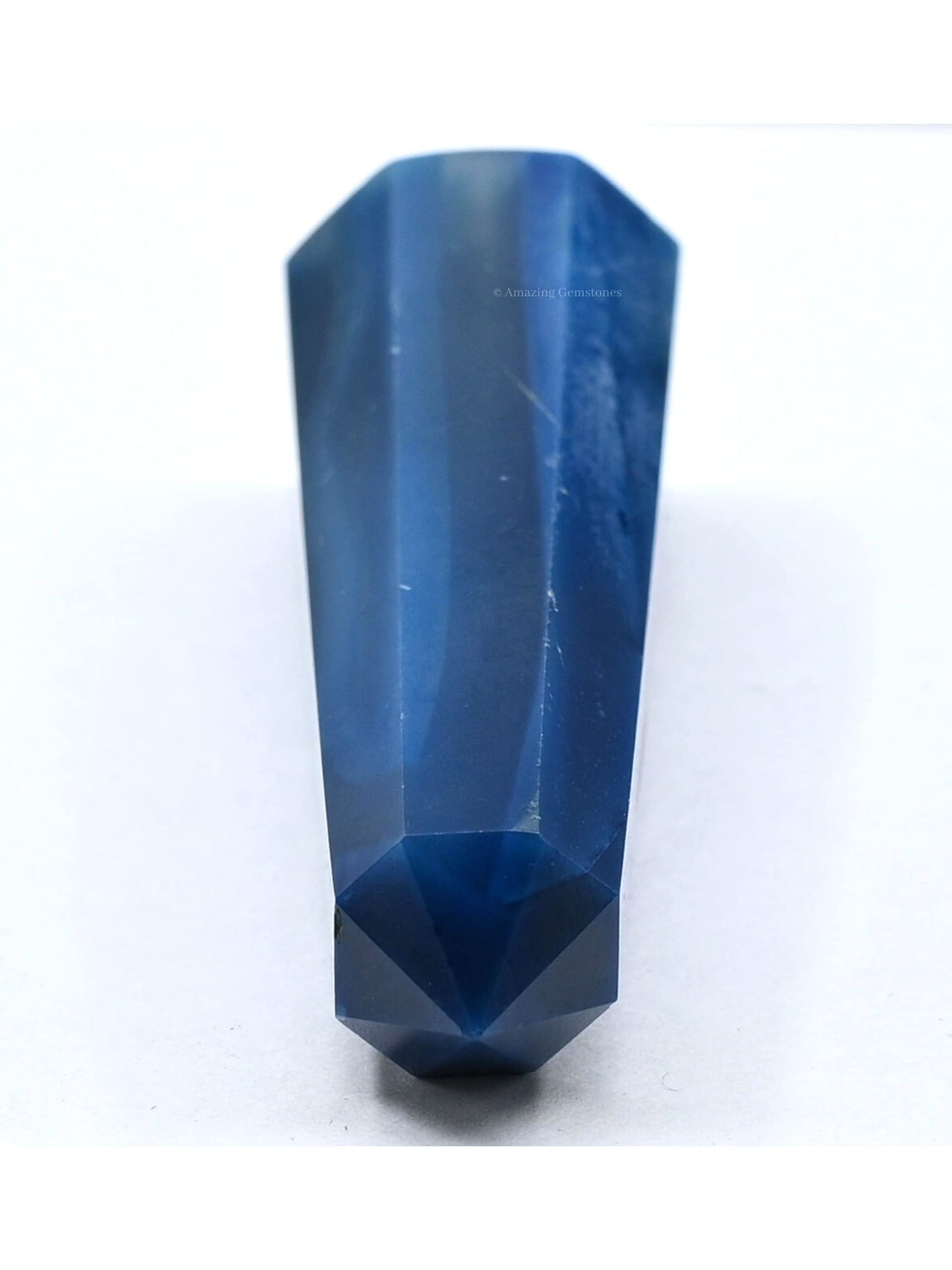 Amazing Gemstone Blue Agate Crystal Towers ~ Natural Healing Crystal Point Obelisk for Reiki Healing and Crystal Grid (3" to 4" INCH)