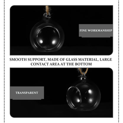 Cabilock Hanging Planter Glass Containers Glass Vases 12 Pcs Hanging Terrarium Hanging Glass orb Hanging Terrarium Globe Orbs air Plants Globe Glass Plant Glass Containers Glass Vases Glass Vase