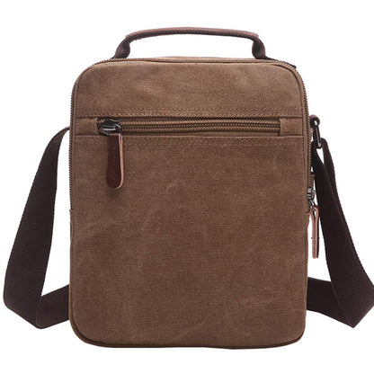 mygreen Men's Multifunctional Canvas Shoulder Bag Handbag Multi-Pockets Business Messenger Bags Outdoor Sports Over Shoulder Crossbody Side Bag