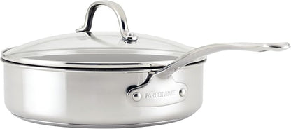 Farberware Millennium Stainless Steel Nonstick Cookware Induction Pots and Pans Set, 10-Piece Kitchenware Set